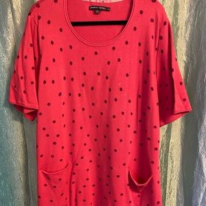 Gudren Sjoden Salmon Organic Cotton Tunic Dress XXL